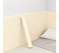 CHANGPHG Carta da parati autoadesiva 3D bianca 50x500 cm Pellicola for pareti spesse che riduce il rumore e isola termicamente(Beige,50 x 280 cm)