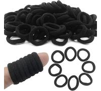ChangTsingLee 100 Pezzi Elastici Capelli Bambina Elastici Piccoli Codini Per Capelli Bambina Senza Cuciture Per Bambine Ragazze Neonati Nero