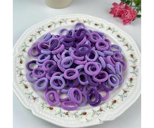 ChangTsingLee 100 Pezzi Elastici Capelli Bambina Elastici Piccoli Codini Per Capelli Bambina Senza Cuciture Per Bambine Ragazze Neonati Viola