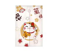 ChangTsingLee Giapponese Noren Tenda per Porta in Lino in stile della Porta Tappezzeria Divisorio Stile Curtain Tapestry Cucina Ristorante Negozio Camera Doorway Corridoio Decorazione 281980x90cm
