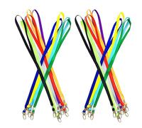 Changyeah 20 Pcs Colorato Cordini da Collo con Moschettone, Nylon Laccio da Collo Cordino, Porta Badge da Collo,Accessori per Portabadge, Carte d'identità, Impresa, Scuole, Ospedali