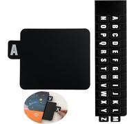 Changyeah 26 Dischi in Polipropilene, Divisori Alfabetici per Vinili, DVD e Album - Organizer Con Alfabeto