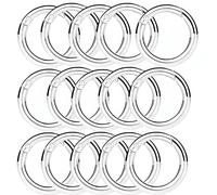 Changyeah 34 mm Anelli per Borse, 15 pezzi Scatto Molla Rotonda Moschettoni Anelli per Borse Anello Moschettone Fibbia a Molla per Portachiavi Borsetta Gioielli Decorazioni Artigianato Accessorio