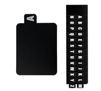 Changyeah Divisori per dischi in vinile, 26 pezzi, alfabetico, PP, nero, DIN A4, 3 fori