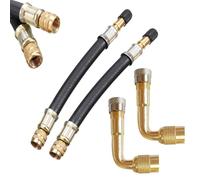 Changyeah Estensione valvola automatica, 2 pezzi di prolunga valvola a 90 gradi, 2 pezzi di estensione valvola da 210 mm, prolunga valvola adattatore, per auto, moto, bicicletta, scooter