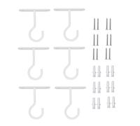 Changyeah Gancio da Soffitto per Piante Sospese,6 pezzi ganci da soffitto ganci avvitabili per appendere piante, con viti sospese per cielo satinato,per appendere campanelli luminosi, vento, vasi ecc