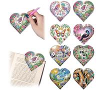 CHANGYUE 8 pezzi farfalla uccello diamanti dipinto di diamanti bookmarks Art Book Kit (XSQ002 XSQ006)