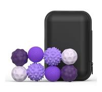 CHANGYUE 8pcs Sfere magnetiche in silicone palline di agitazione sensoriale for l'autismo ADHD (Purple)