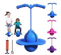 CHANGYUE Palla da salto equilibrio Pogo Ball con manico e pompa, antiscivolo per bambini, ragazzi e adulti