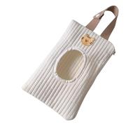 CHANGYUE Porta salviette trapuntate portatile per neonati, custodia da appendere, dispenser salviette umidificate per auto e passeggino, 9x6 pollici (Tiger White) (style4)