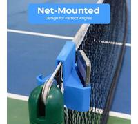 CHANGYUE Supporto per telecamera da tennis con clip sicura per rete, ideale per analisi partite e allenamenti, portatile TennisNet (Blu)