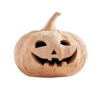 CHANGYUE Terracotta Pumpkin Halloween ha artigianato Jack-O'-Lantern, Fall & Halloween Decorazioni carine Ornere Scultura di zucca (C)