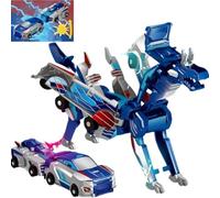 CHANGYUE Trasformare il drago dinosauro auto, magico 2 in 1 giocattoli di auto trasformate, collisione pegasus pterosaur trasformi giocattolo for ragazze 3+ ragazzi