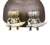 CHANKLI Pumpkin Devil EDC Equipment Charm - Retro Style Pendant, Suitable for Keychains and Bag Zippers (2 Colors)(Yellow)