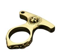 CHANKLI Vintage Brass Skeleton Keychain - Emergency Safety Tool with Break-in Function | Retro Style Men's EDC Key Ring Accessories & DIY Gear