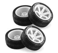 Chanmoo Pneumatici 1/10 RC On Road e ruote da deriva in plastica 12 mm Hex Rally Racing pneumatici per scala 1:10 Touring Street Car Tamiya TT01 TT02 XV01 TA06 A959 PTG2 144001 HPI KYOSHO HSP Traxxas