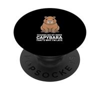 Channeling my Inner Capybara Grafica divertente per bambini PopSockets PopGrip Adesivo