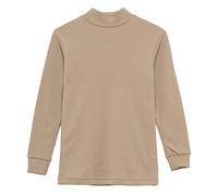 Channo Intimo Termico per Bambini, Collo Mezzo Cigno, Maniche Lunghe, Tinta Unita - Pack 1, Visone, 16 Anni