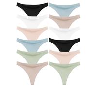 Channo Perizoma da Donna in Nylon, Senza Cuciture, Basic, Monocolore, Morbido, Confortevole, Confezione