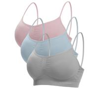 Channo Reggiseno Microfibra Donna Senza Ferretto: Bralette Senza Cuciture Comoda Invisibile Set da 3