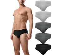 Channo Slip Uomo Cotone Confortevole: Mutande Elasticizzate e Traspirante per Maschi 5 Pack(Assortimento, L)