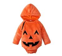 Chanpning Halloween Costume Neonato Ragazza Unisex Costume Di Halloween Completini Di Halloween Zucca Set 0-24 Mesi Baby Jumpsuit Per Bambini Vestito Da Carnevale Bambino Tuta Bimbo Cappello E Scarpe