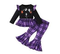 Chanpning Halloween Vestiti My First Halloween Costumi Pipistrello Neonato Bambino Vestito Zucca Scheletro Set Princess Abito Neonata Elegante Costume Outfits Strega a Tema Halloweens E Evento Feste