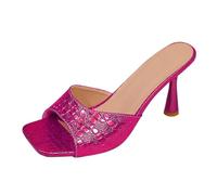 Chanpning Sandali Donna Tacco Quadrato Sandali Estive Punta Aperta Eleganti Ufficio Scarpe Tacchi Alti Cinturino Comode Classiche Sandalo Moda Antiscivolo Sandalo Sexy Matrimonio Tango Casual