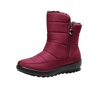 Chanpning Stivali Donna Scarponi Foderato Sintetica Materiale Esterno Stivali Corti Termici Caldo Spessi Piatto Suola Impermeabili Stivaletto Classici Donna Imbottiti Invernali Da Camminata Fattoria