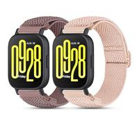 CHANRASI 2 Pezzi Cinturino Elastico Compatibile con Xiaomi Redmi Watch 5 Active/Redmi Watch 5 Lite Uomo Donna,Cinturino di ricambio in nylon da 22 mm per Amazfit Bip 6/per Amazfit Bip 5