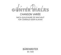 Chanson variee nach Guillaume de Machaut - Buch