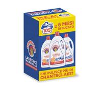 Chanteclair - Detersivo per Lavatrice, Profumo Marsiglia, Formula Concentrata, con Vero Sgrassatore - 3 Flaconi da 1575 ml