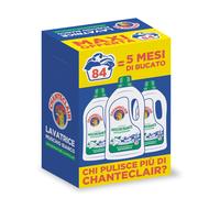 Chanteclair Detersivo per Lavatrice Profumo Muschio Bianco Formula 3.78 l