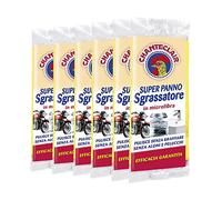 Chanteclair - Super Panno Sgrassatore in Microfibra, Pulisce senza Graffiare , Zero Aloni e Pelucchi - Confezione da 6 Panni