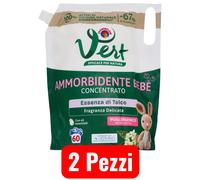 Chanteclair Vert Ammorbidente Concentrato Bebè Essenza di Talco 60 Lavaggi