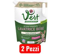 Chanteclair Vert Detersivo Lavatrice Liquido Chiaro Bebè Avena 30 Lavaggi