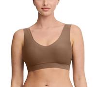 Chantelle Bustino da Donna in Morbido Materiale Elasticizzato, Opaco, Cacao, X-Large-XX-Large