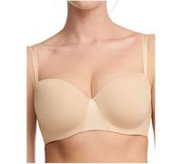 Chantelle ESSENTIALL, Reggiseno Bandeau Spalline Amovibili, Intimo Invisibile Donna, Beige Dore Light, 3F