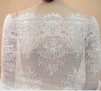 Chantilly Danza Abito Pizzo Tessuto Matrimonio Costume Velo Elastico Tulle 1 PC