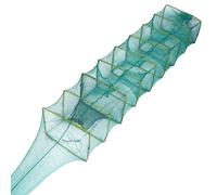 Chanumetal 9-segmentata fiaba di pesce, 16 x 22 x 180 cm, cancro reuse lavandino pesca reuse per la pesca di tutti i tipi di gamberetti aragosta