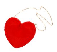 Chanumetal Borsa a forma di cuore rossa da donna, costume da cupido, accessorio per costume da donna, borsa a forma di cuore, borsa per Natale, Capodanno, San Valentino, regalo di compleanno