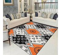 Chanxiang666 la camera da letto e la decorazione della casa rug 120x160cm Geometrico bianco e nero giallo-arancio Letto Il Soggiorno la Sala da Pranzo Il Portico 120x160cm