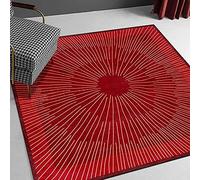 Chanxiang666 la camera da letto e la decorazione della casa rug 120x160cm Linee geometriche moderne rosso vivo Letto Il Soggiorno la Sala da Pranzo Il Portico 120x160cm