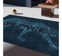 Chanxiang666 Tappeto Grande per Cameretta 160x230cm Carattere leopardo, silenzio, blu Large for Living Room, Bedroom, Nursery 160x230cm