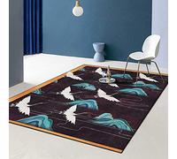 Chanxiang666 Tappeto Home Tappeto Rettangolare 100x160cm Gru volante bianca Montagna verde Adatto per la Camera dei Bambini la Camera 100x160cm