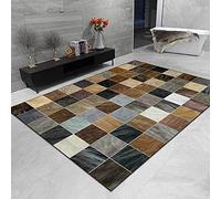 Chanxiang666 Tappeto Moderno Design Tappeti Salotto 80x120cm Letto Il Soggiorno la Sala da Pranzo Il PorticoDipinto ad olio astratto in nero giallo blu