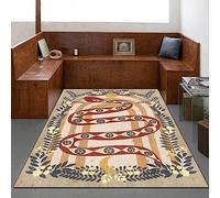 Chanxiang666 Tappeto,Tappeto da Salotto 40x60cm Stile etnico a forma di serpente rosso e grigio Letto Il Soggiorno la Sala da Pranzo Il Portico 40x60cm