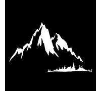 CHANYI 18,7 Cm X 11,4 Cm Interessante Meraviglioso Poiché Le Montagne Vinile Auto Adesivo Finestra Decalcomania Cucina Moto Frigorifero Toilette Decorazione