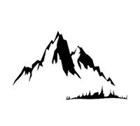 CHANYI 18,7 Cm X 11,4 Cm Interessante Meraviglioso Poiché Le Montagne Vinile Auto Adesivo Finestra Decalcomania Cucina Moto Frigorifero Toilette Decorazione