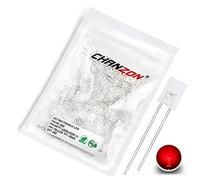 Chanzon 100 pezzi 2x5x7 LED rossi a diodi (lenti quadrate trasparenti trasparenti DC 2V 20mA) Lampadine di illuminazione Lampade Componenti elettronici Indicatore Diodi a emissione luminosa